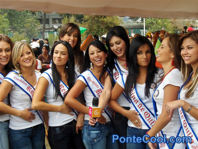 Hermosas Candidatas a Reina de Quito 2009 
